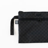 Bumkins Wet/Dry Clutch: Rich Black lays flat on a white background.