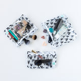 Bumkins Wet Bag + Clear Travel Bag 3 Pack: Hearts neatly organizes essentials—perfect for travel or on-the-go parents.