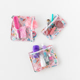The Bumkins Boots Set includes 3 clear travel bags & a packable tote—perfect for organizing essentials on the go.
