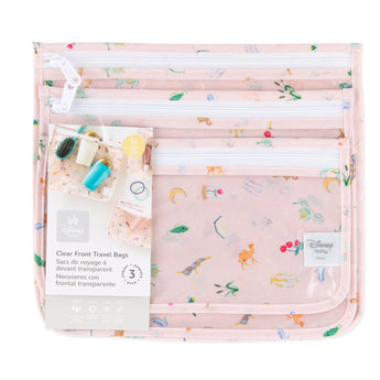 Bumkins Clear Travel Bag 3-Pack: Princess Magic is shown with its packaging tag.