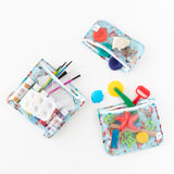 Stay organized on the go with Bumkins Disney Ariel Wet Bag + Clear Travel Bag 3 Pack Set—perfect for art, toys & more!.