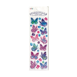 Stickers, Glittery Butterflies