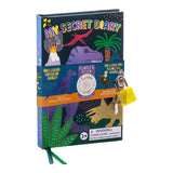 Floss and Rocks Scented Secret Diary, Dino: eco-friendly with dinosaur design, lock, and stickers. Perfect for ages 3+.
