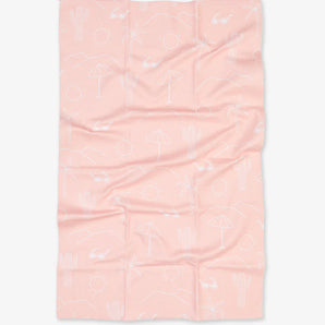 Geometry Tea Towels, Pink Paradise