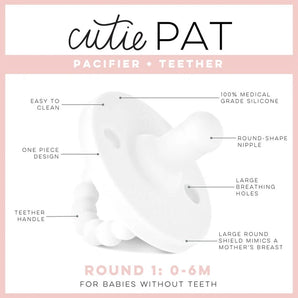 Cutie PAT Round Pacifier, Seaglass