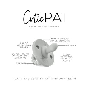 Cutie PAT Flat Pacifier, Sage