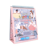 Floss & Rocks Color Changing Watercard Easel, Enchanted: Portable, reusable with a blue brush. Great for ages 18 months+, featuring fairies/animals.