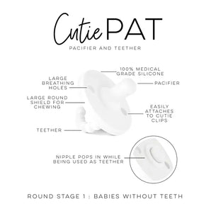 Cutie PAT Round Pacifier, Sage