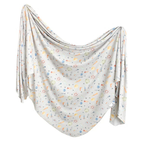 Knit Swaddle Blanket, Cosmos
