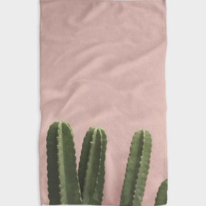 Geometry Tea Towels, Pink Cactus