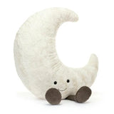Jellycat Amuseables Moon Gigantic: a plush crescent moon with a smile and cute feet, perfect for bedtime cuddles.