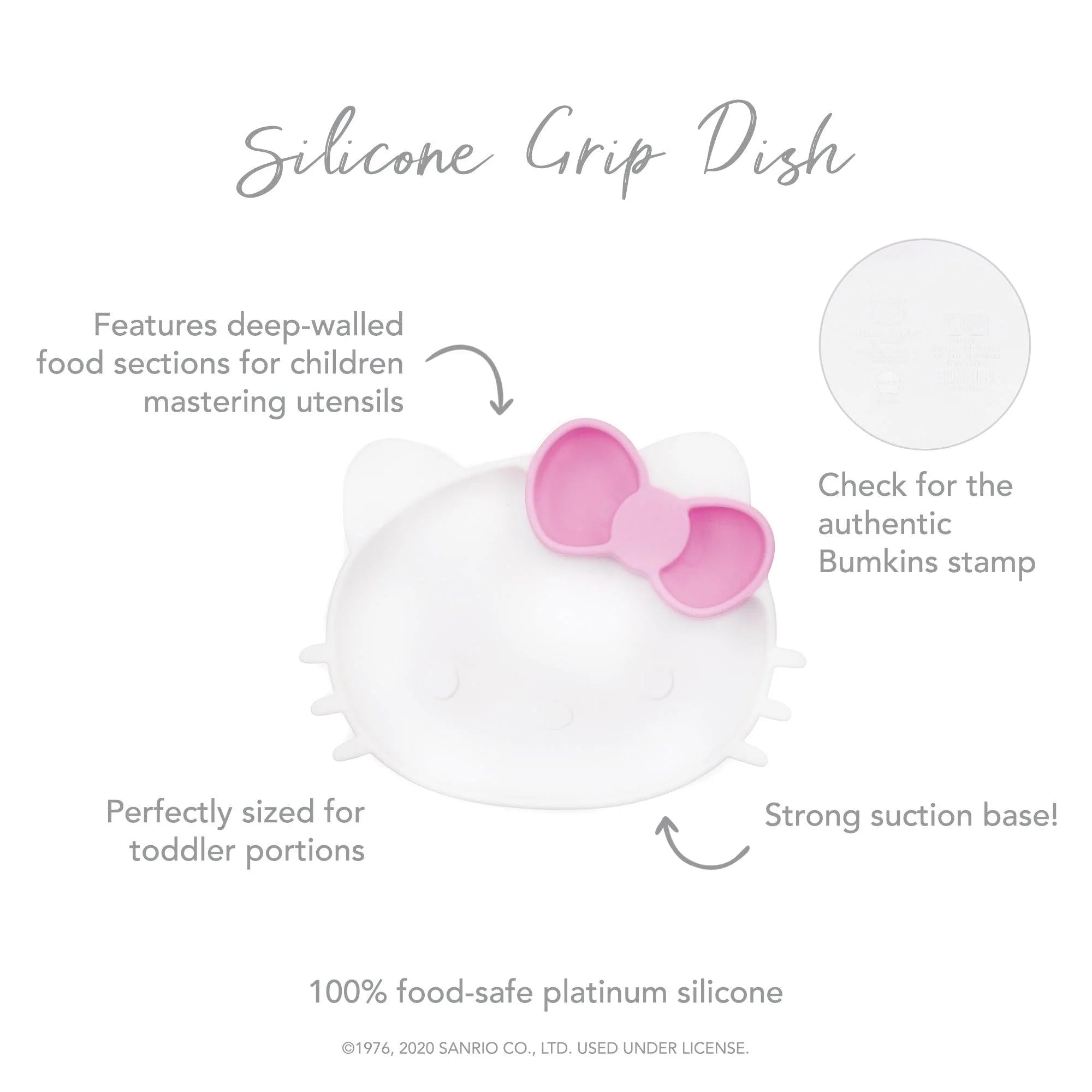 Silicone Grip Dish: Hello Kitty® - Bumkins