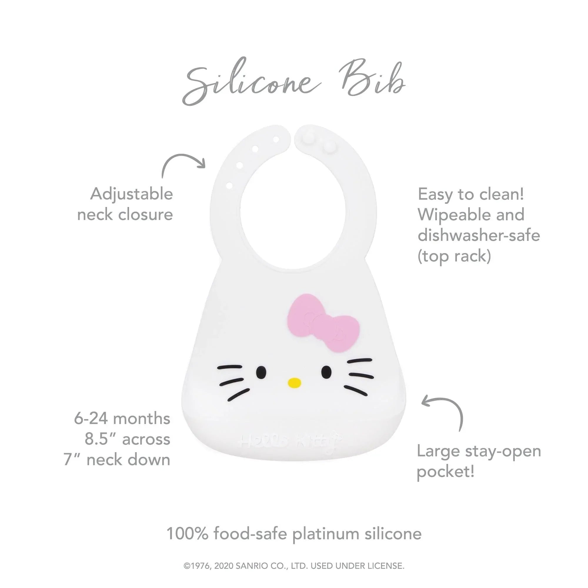 Silicone Bib: Hello Kitty® - Bumkins