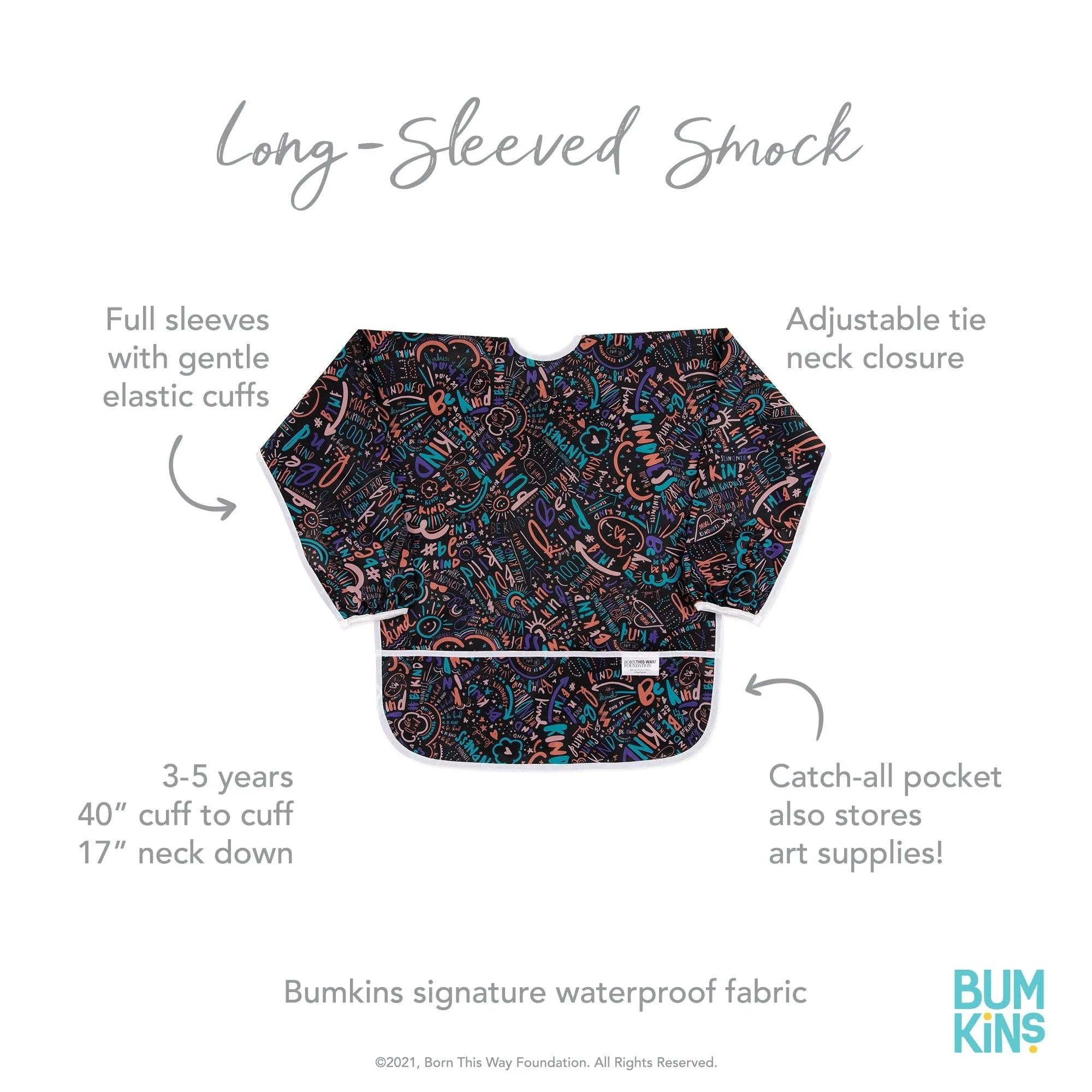 Long-Sleeved Art Smock: Channel Kindness - Bumkins
