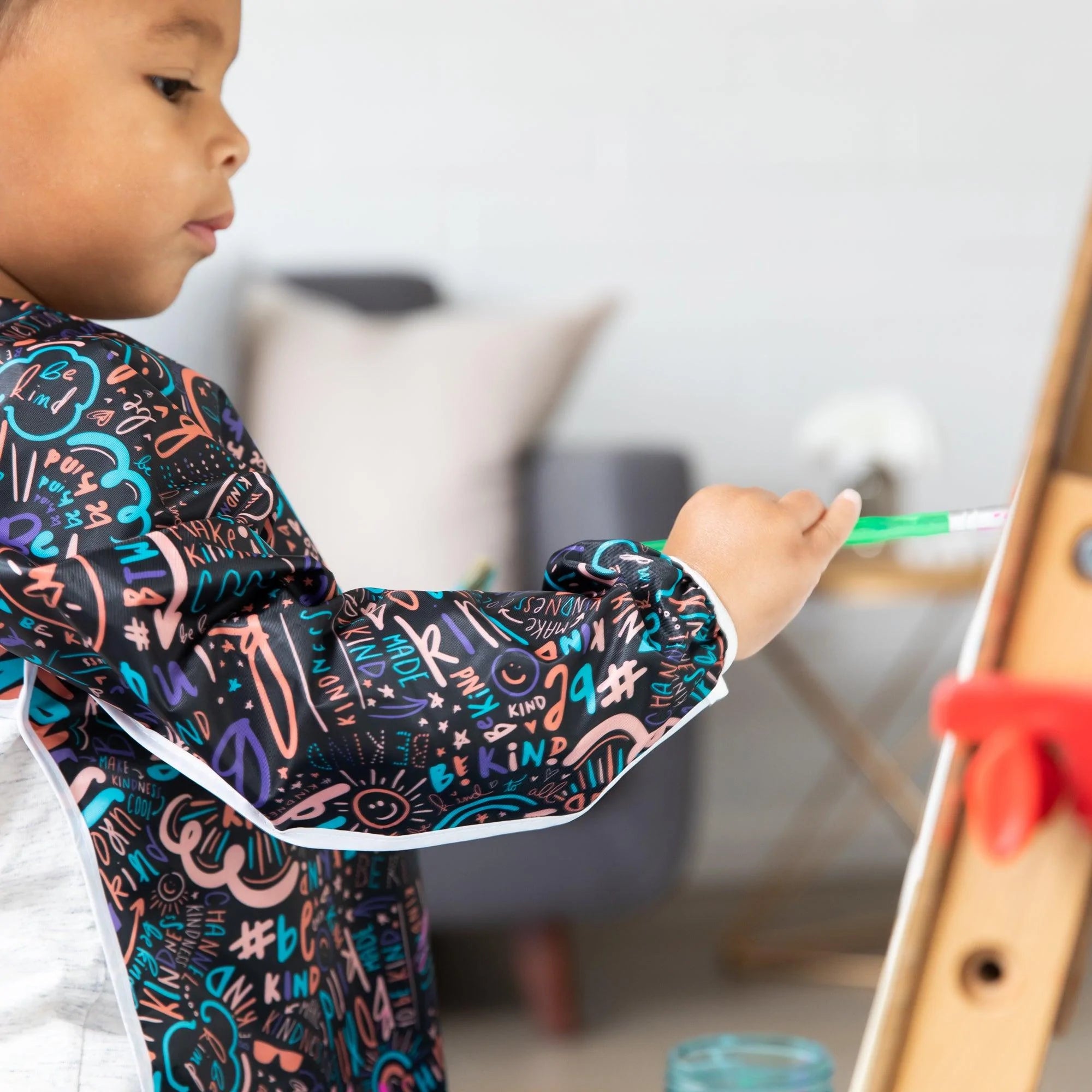 Long-Sleeved Art Smock: Channel Kindness - Bumkins