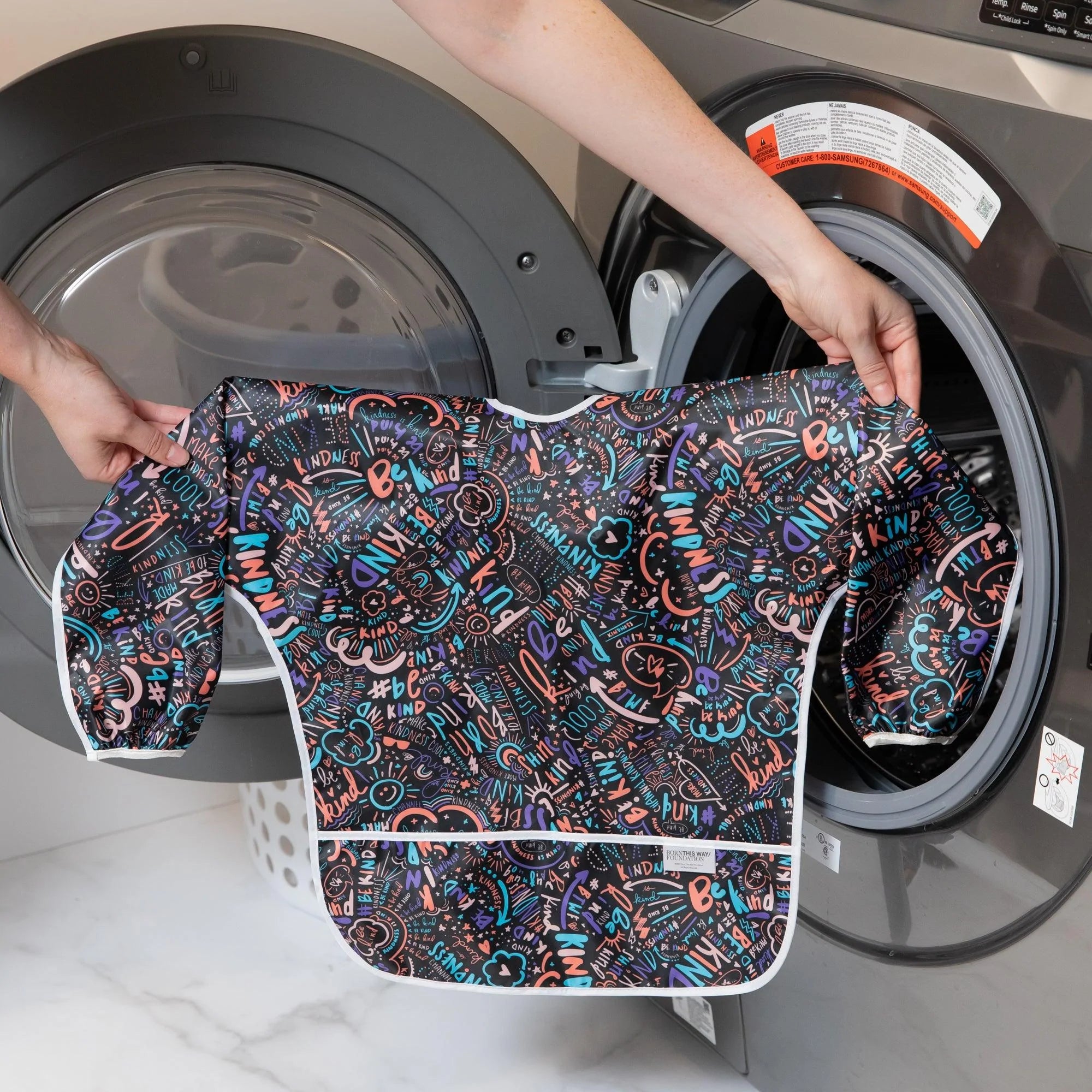 Long-Sleeved Art Smock: Channel Kindness - Bumkins
