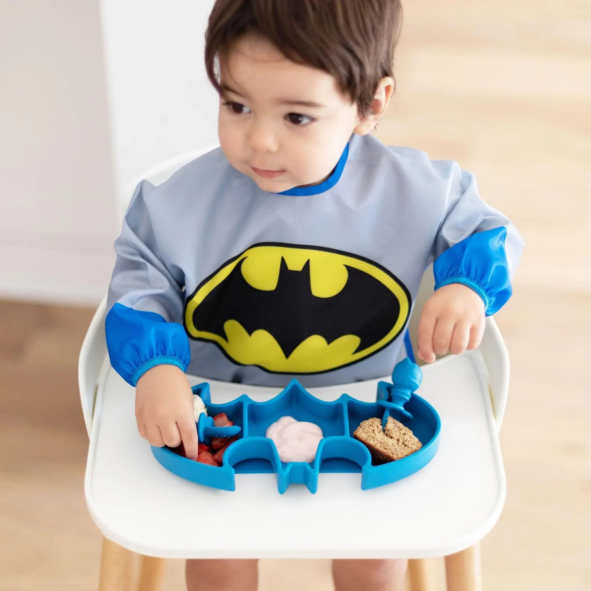 Sleeved Bib: Batman - Bumkins