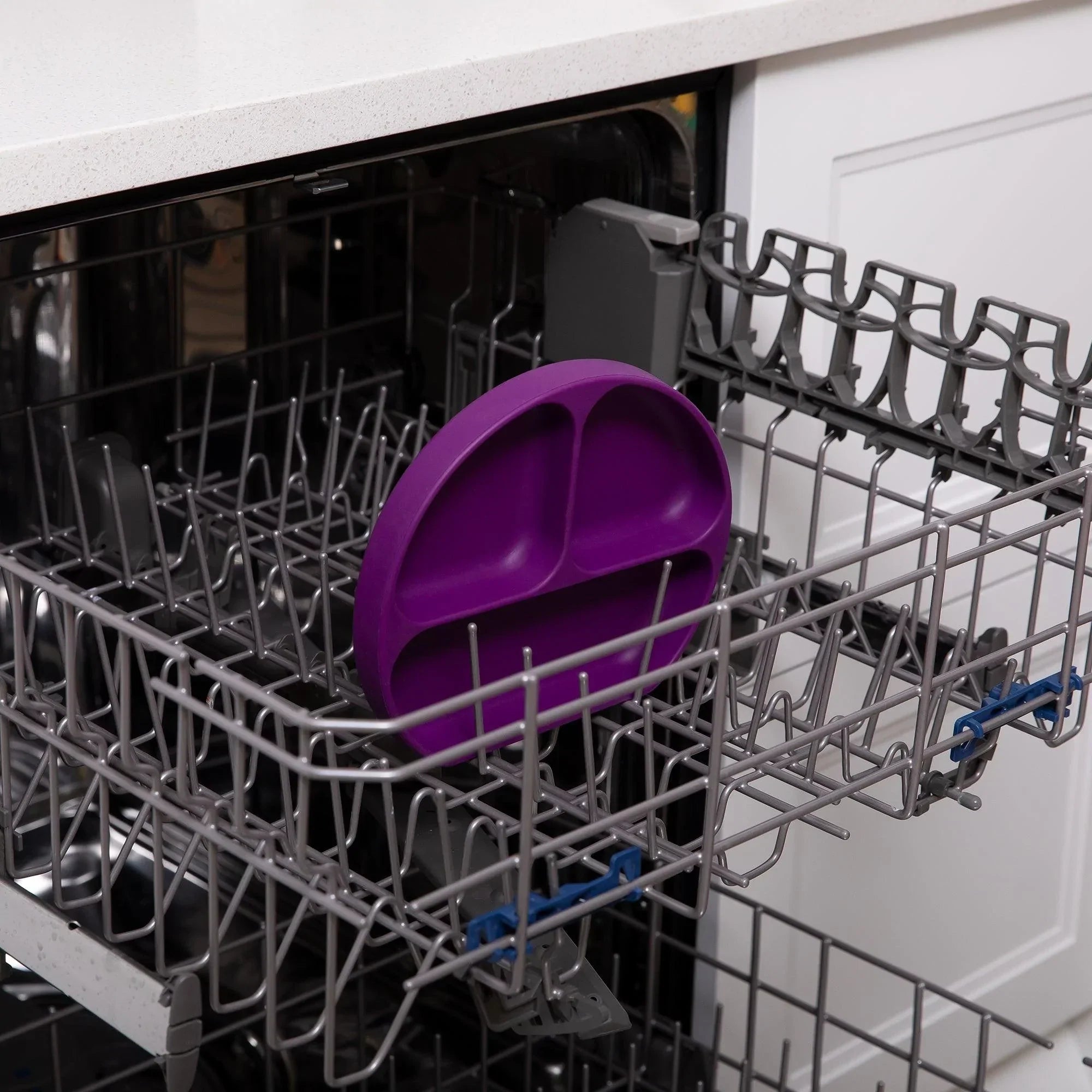 Silicone Grip Dish: Purple - Bumkins