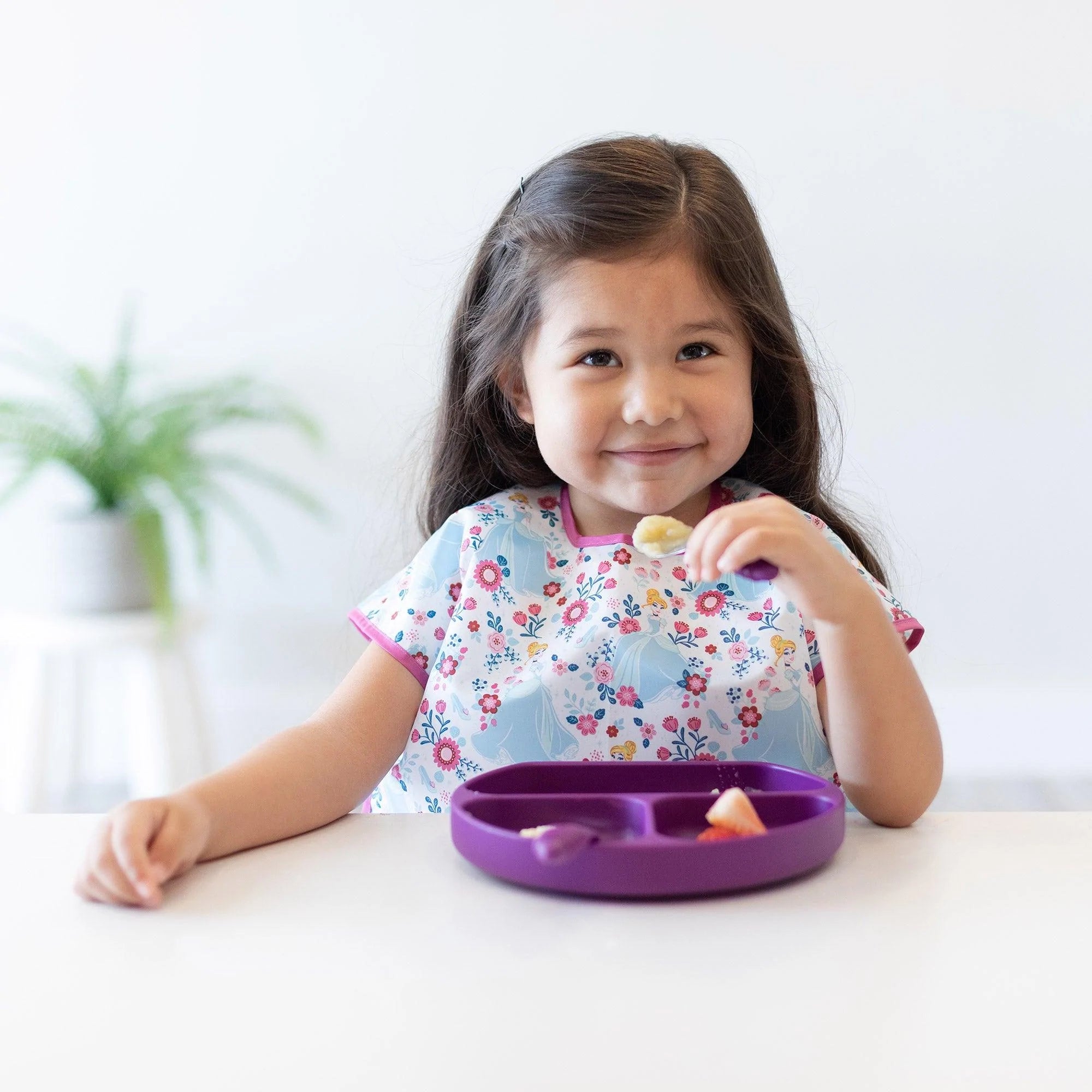 Silicone Grip Dish: Purple - Bumkins