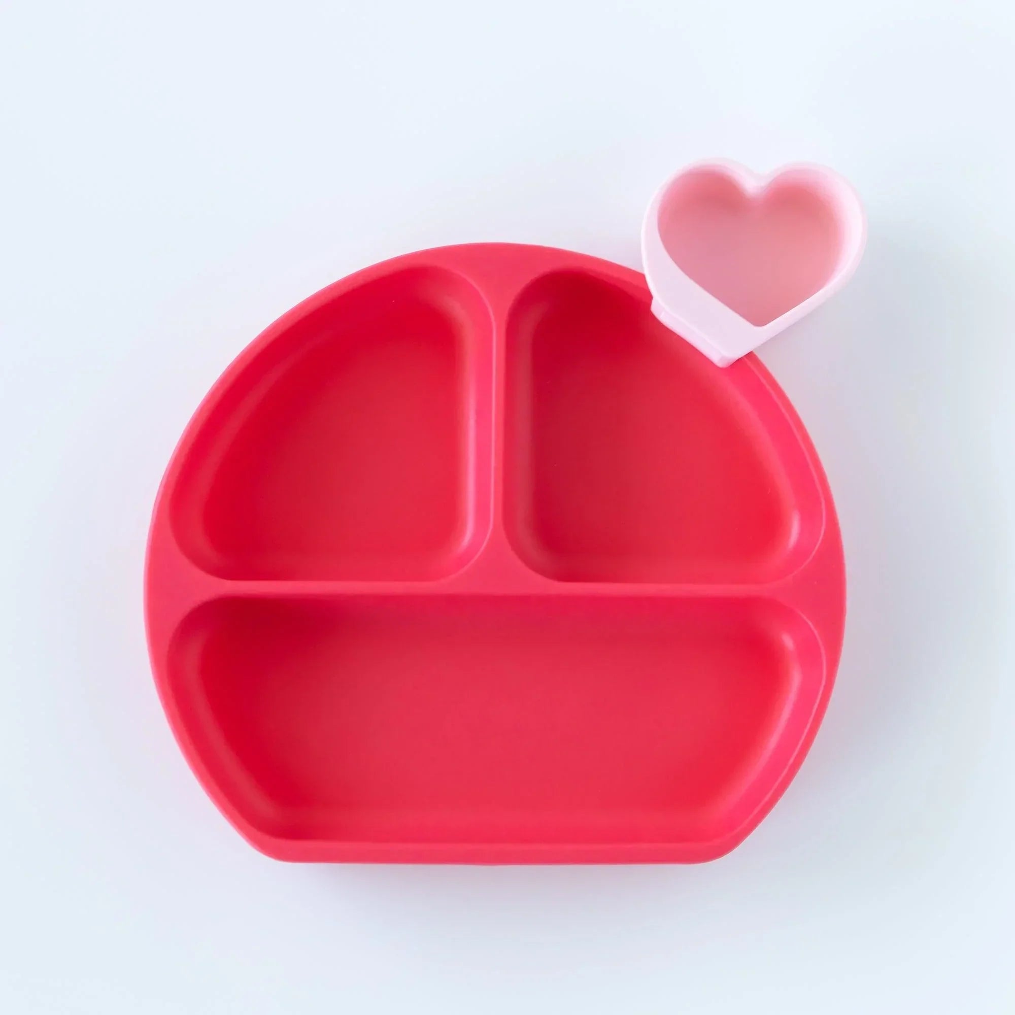 Silicone Grip Dish: Red - Bumkins