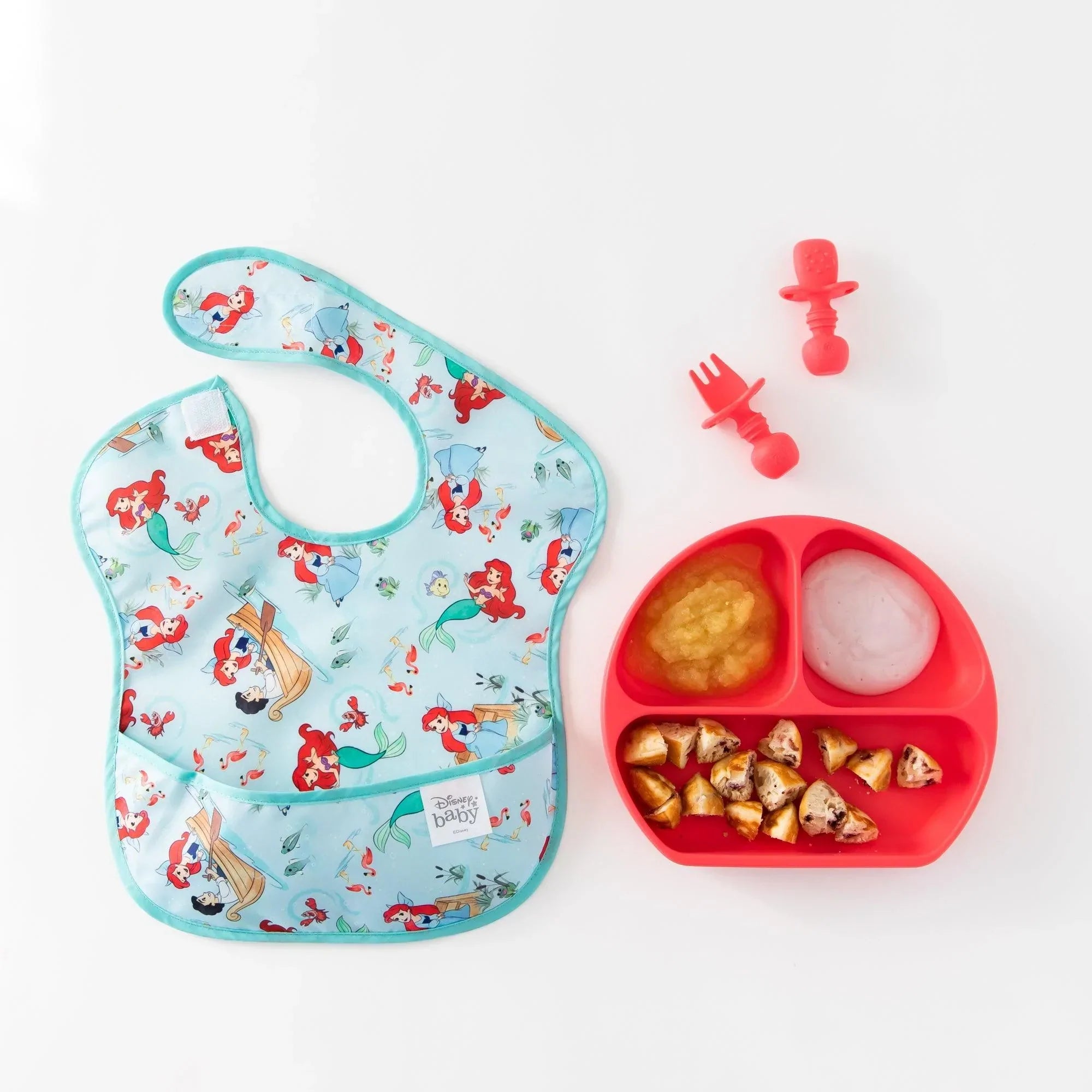 Silicone Grip Dish: Red - Bumkins