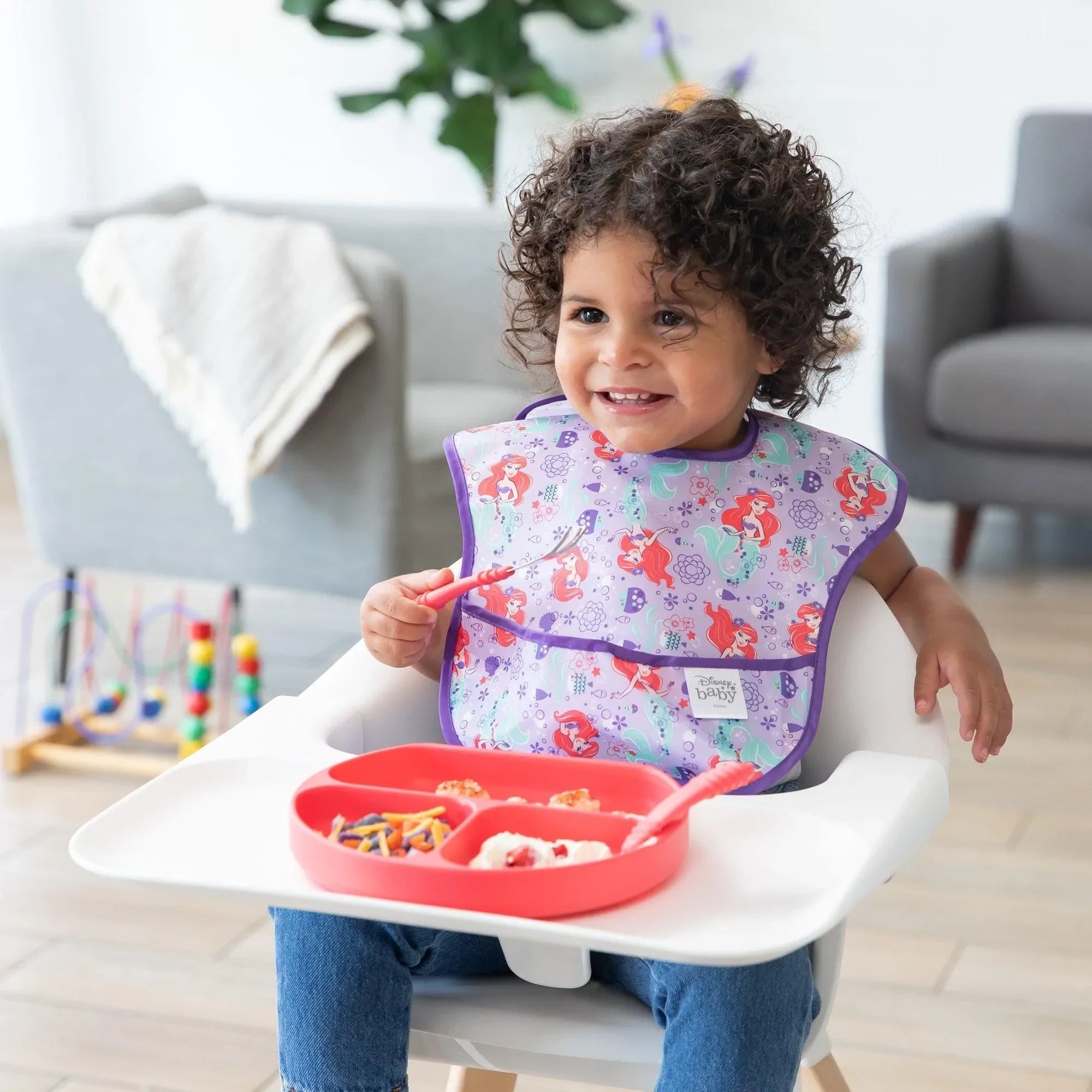 Silicone Grip Dish: Red - Bumkins