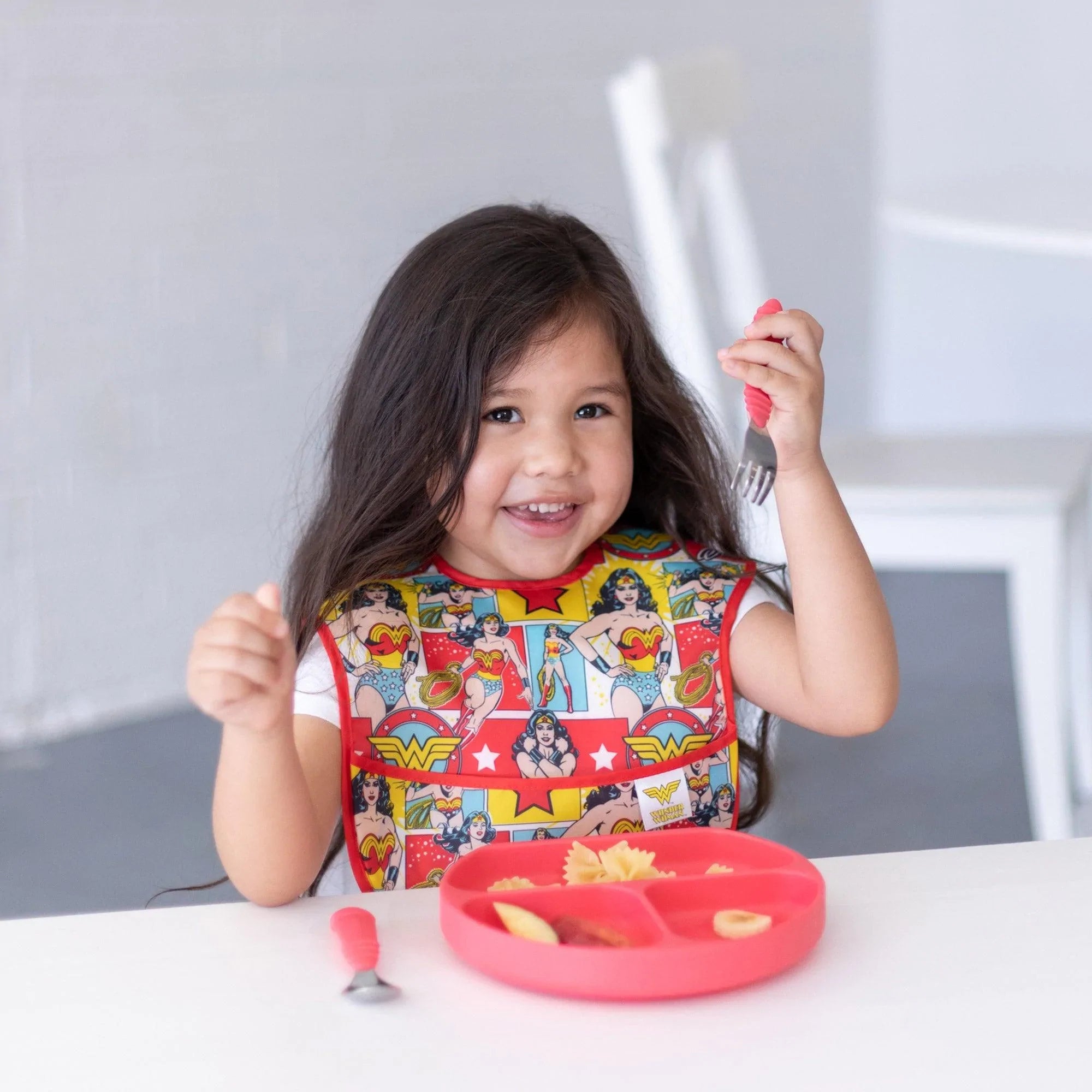 Silicone Grip Dish: Red - Bumkins