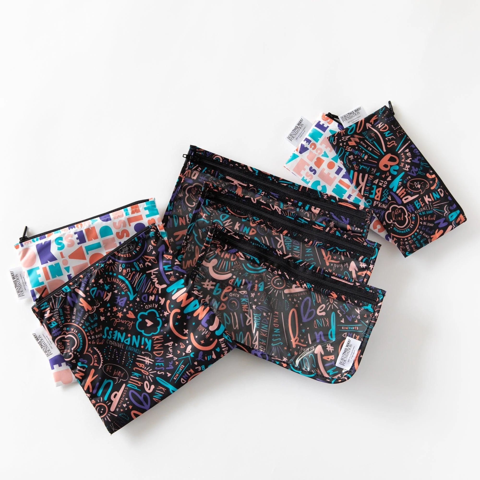 Born This Way Foundation On-The-Go Bags Gift Bundle, Be Kind - Bumkins