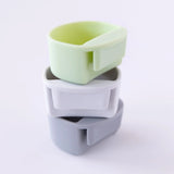 Bumkins Silicone Little Dipper Round 3-Pack: Taffy is stacked vertically on a white background.