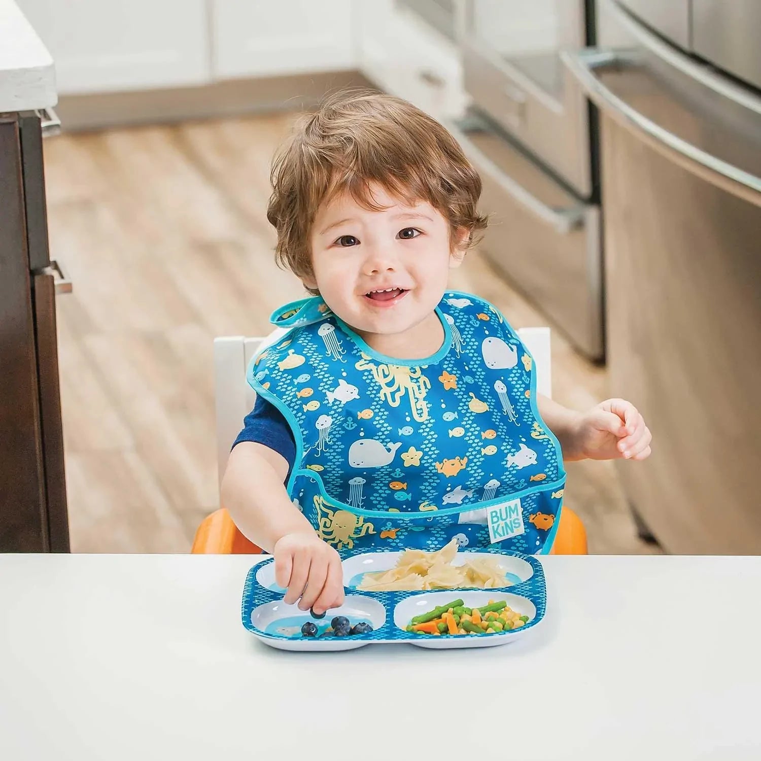 SuperBib® 3 Pack: Sea Friends, Gray Chevron, & Whales Away - Bumkins