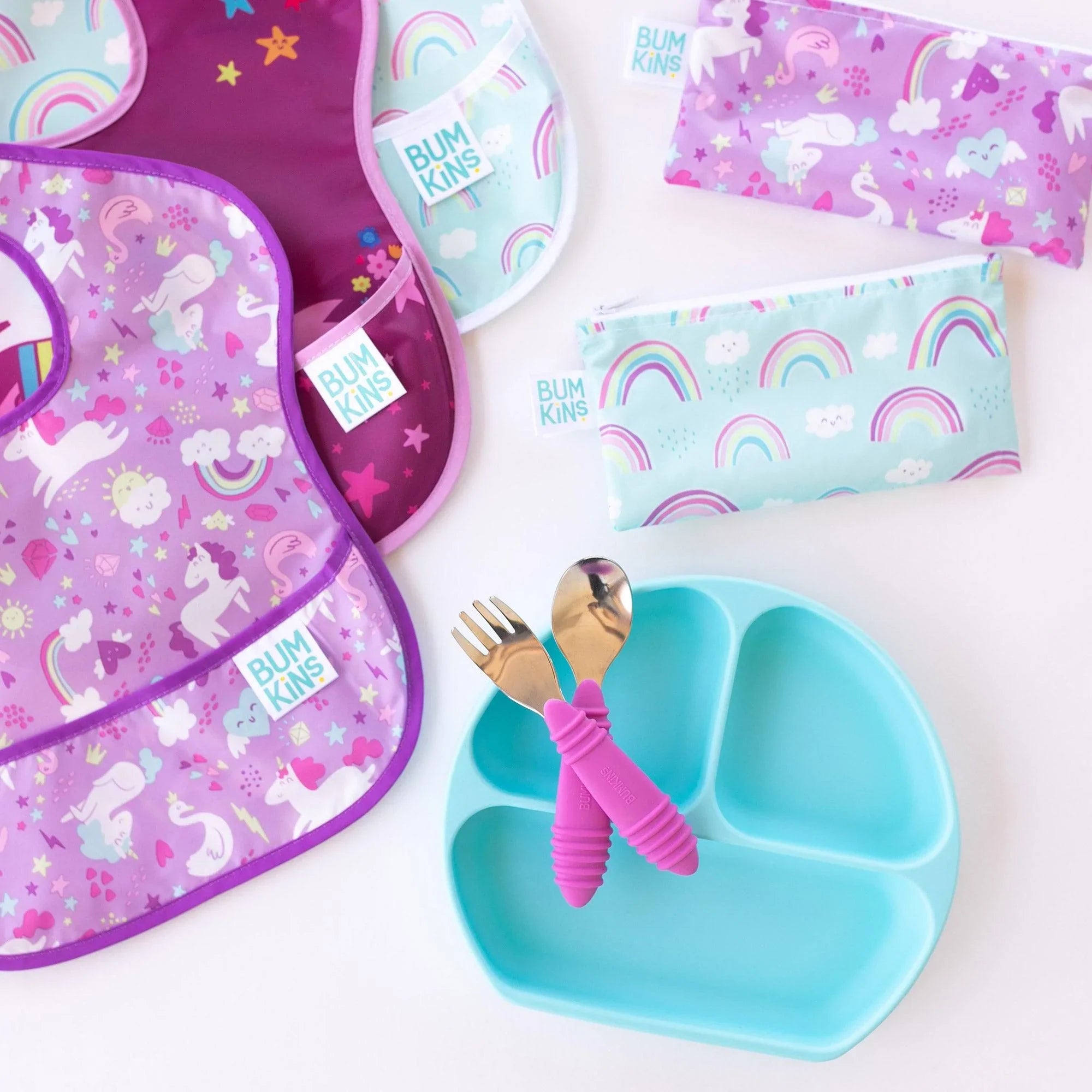 SuperBib® 3 Pack: I Believe In Me, Unicorns, Rainbows - Bumkins