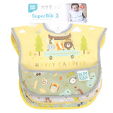 Bumkins SuperBib® 3 Pack: Happy Campers is shown on a white packaging header.