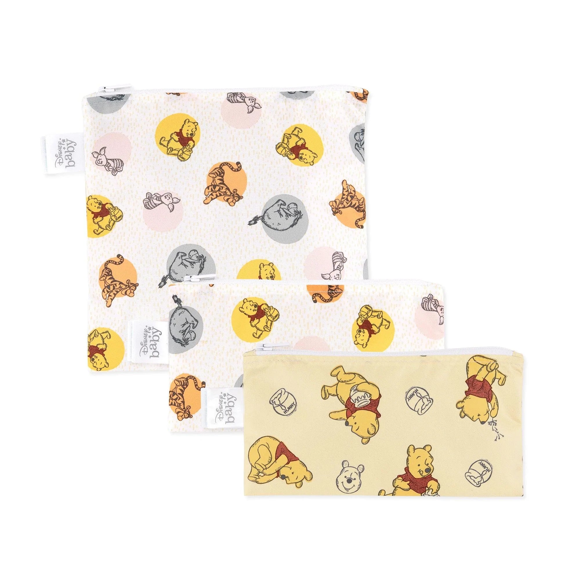 Reusable Snack Bag, 3-Pack: Pooh Bear and Friends - Bumkins