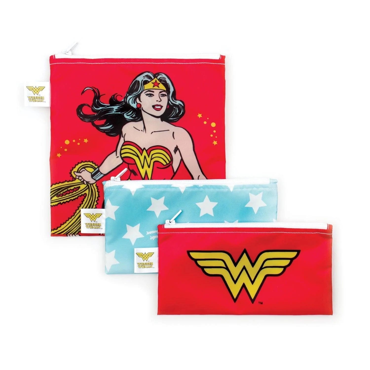Reusable Snack Bag, 3-Pack: Wonder Woman - Bumkins