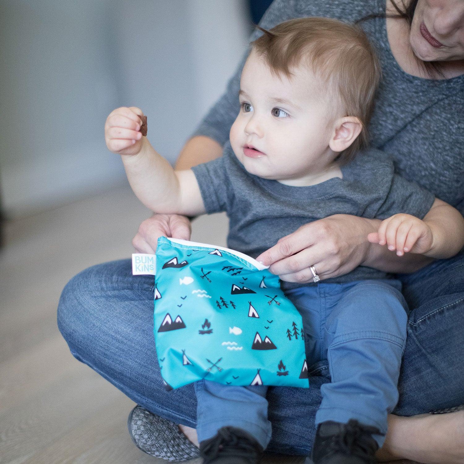Reusable Snack Bag, Large 2-Pack: Outdoors & Wildlife - Bumkins