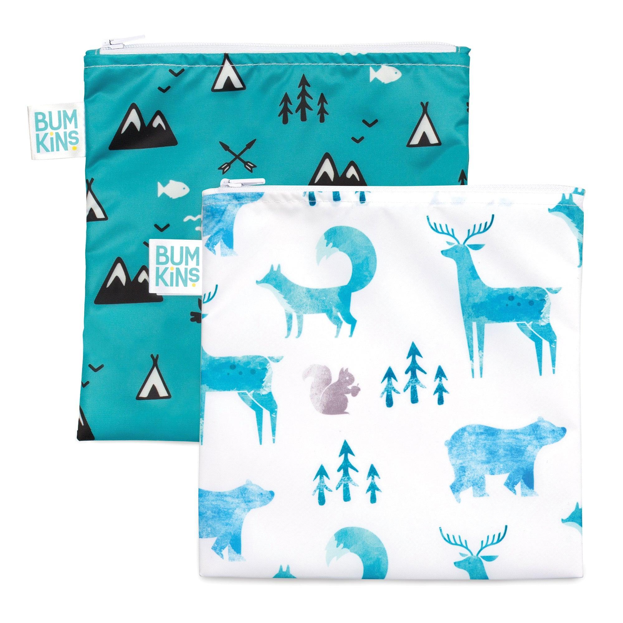 Eco-Friendly Outdoor & Wildlife Reusable Sandwich Bag Set | Bumkins