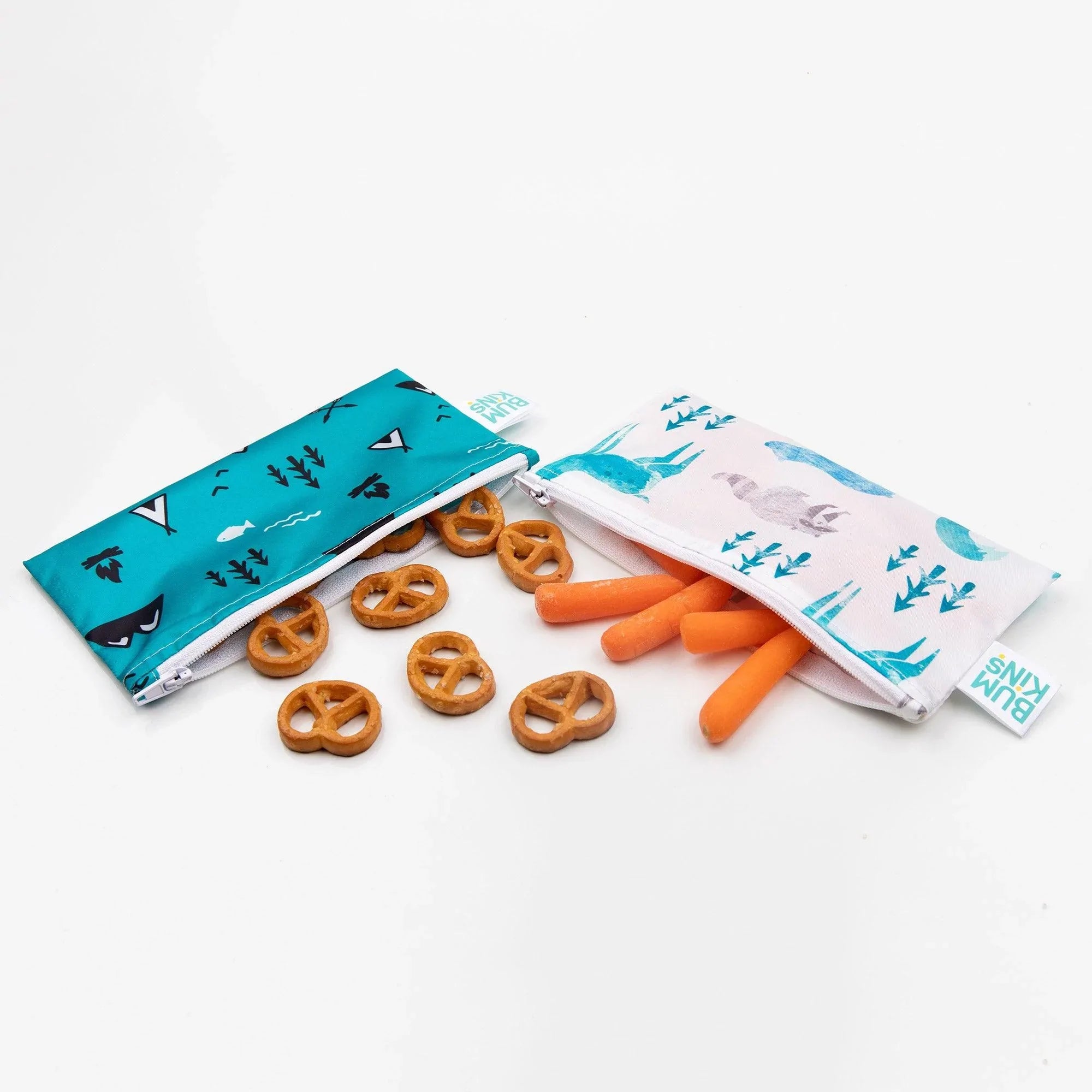 Reusable Snack Bag, Small 2-Pack: Outdoors & Wildlife - Bumkins