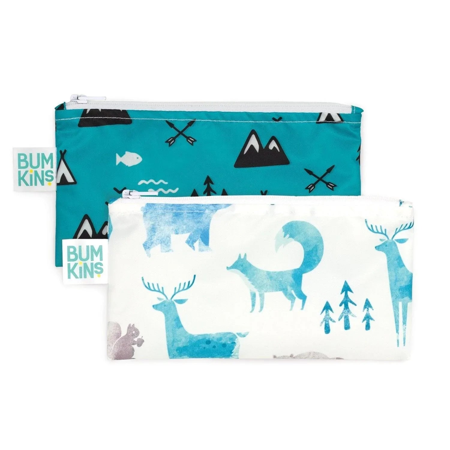 Reusable Snack Bag, Small 2-Pack: Outdoors & Wildlife - Bumkins