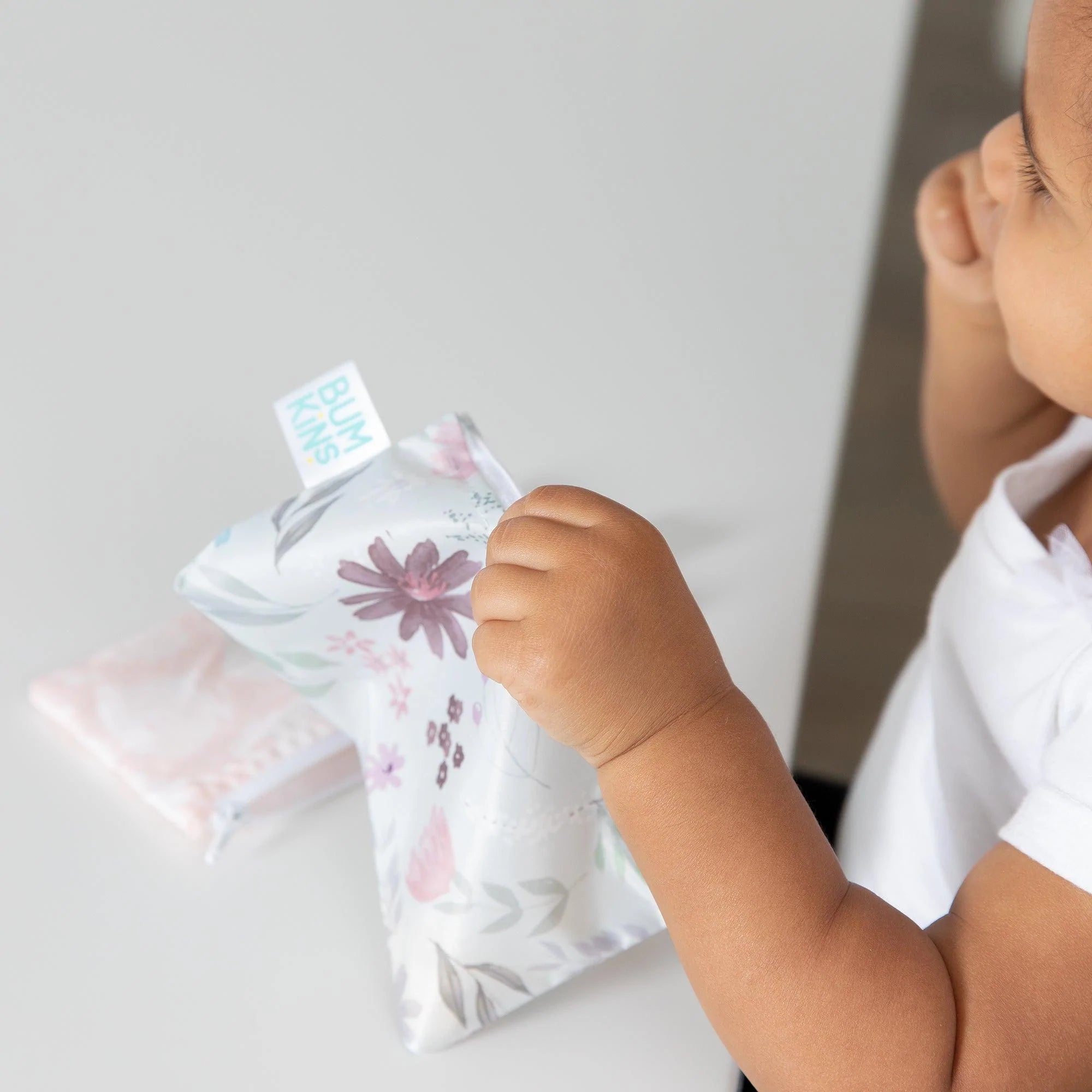 Reusable Snack Bag, Small 2-Pack: Floral & Lace - Bumkins