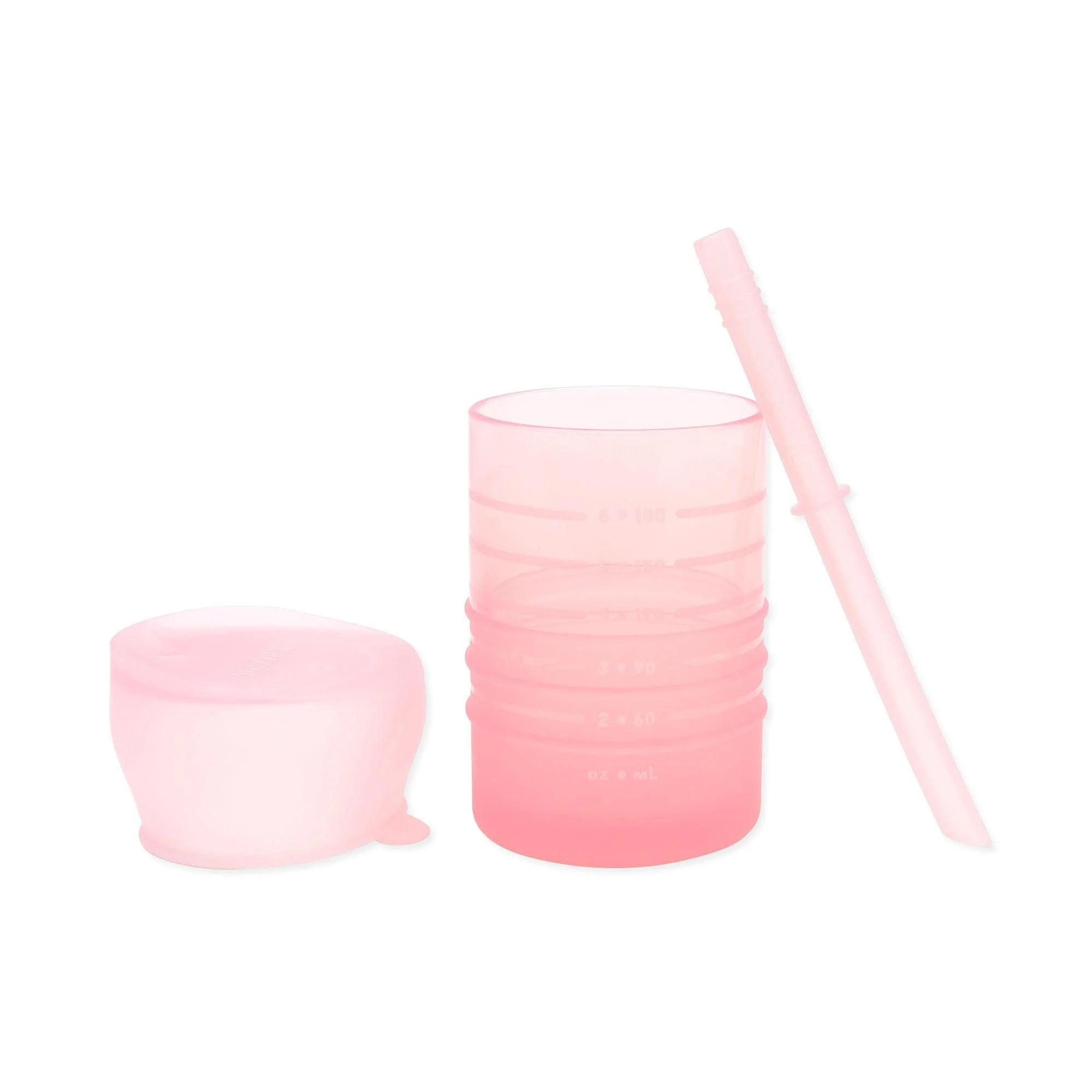 Silicone Toddler Training Cup w/ Straw + Leak-Resistant Lid | Bumkins