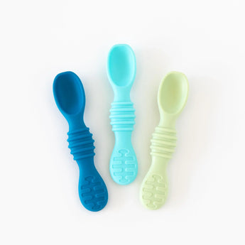 Bumkins Silicone Dipping Spoons 3 Pack: Gumdrop is displayed on a white background.