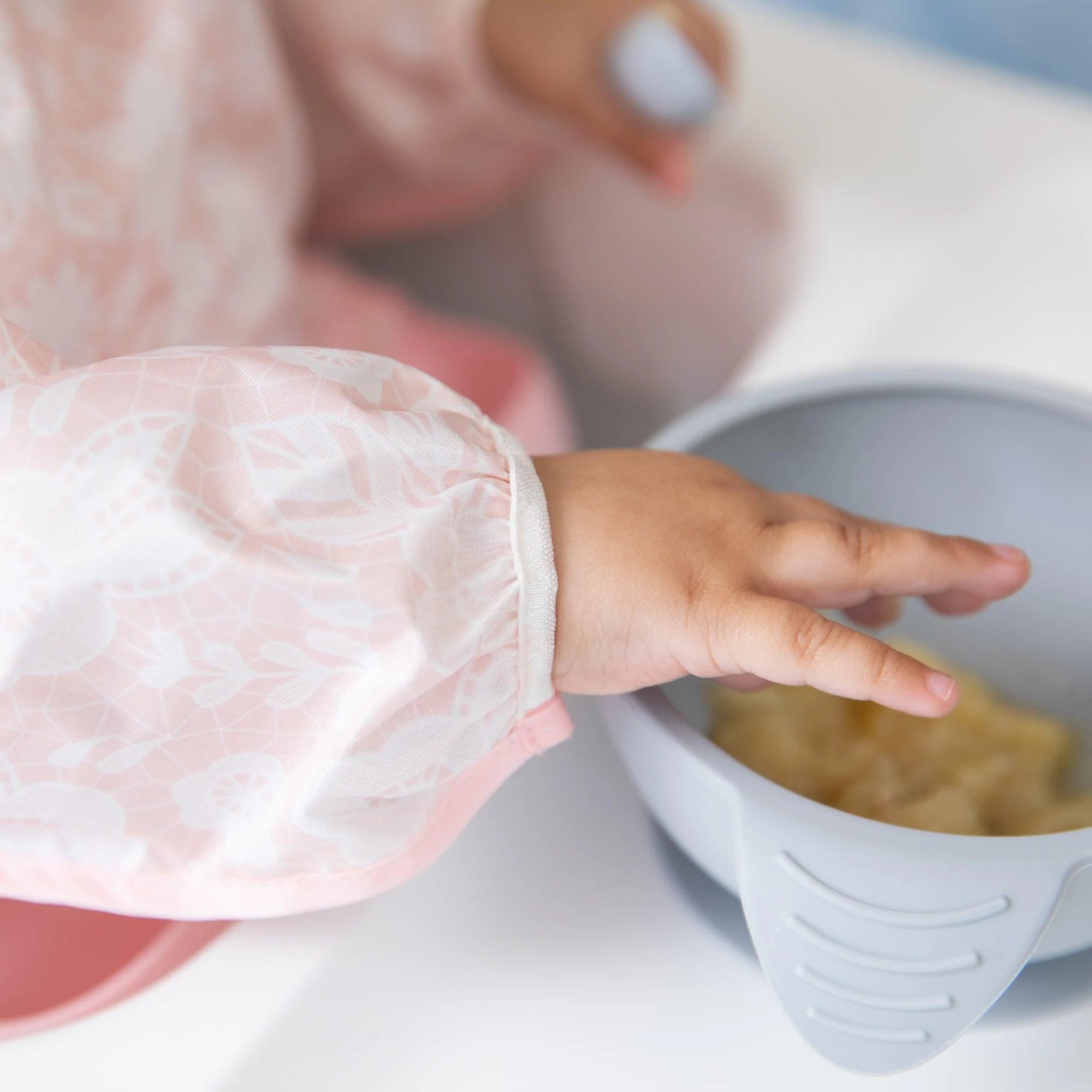 Swap Pocket Bib: Floral & Lace - Bumkins