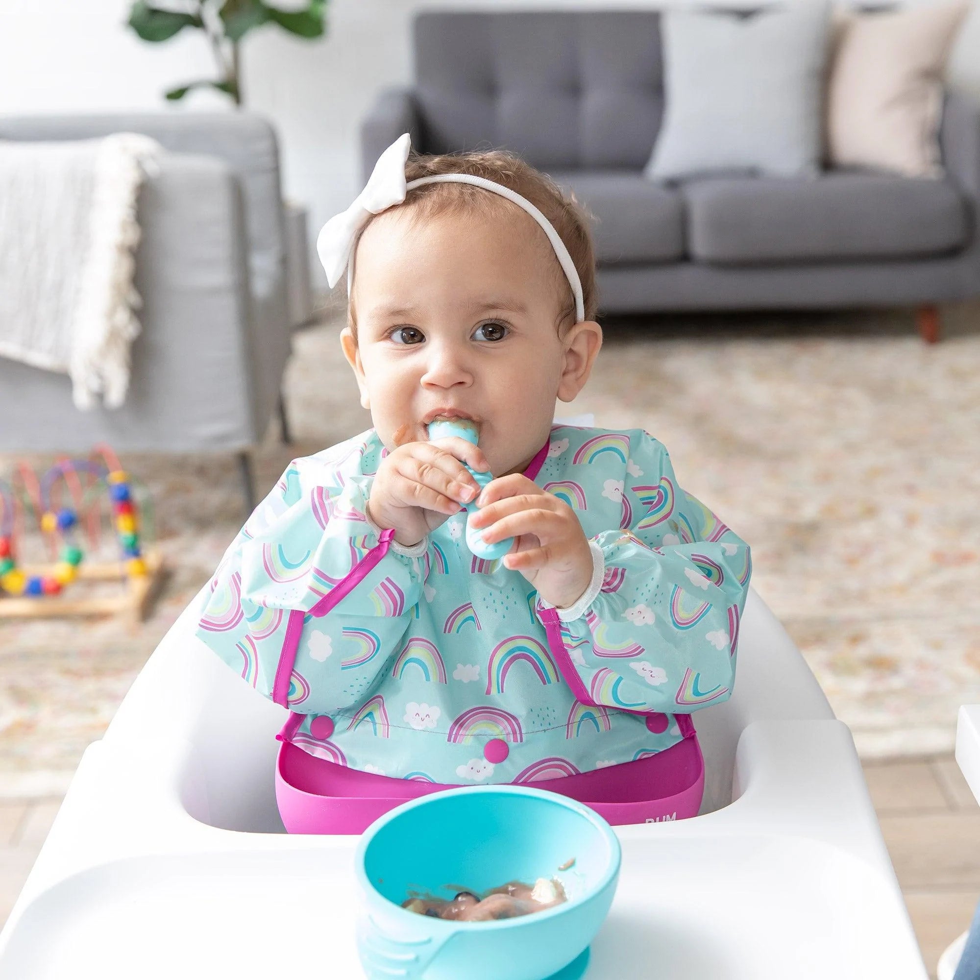 Swap Pocket Bib: Unicorns & Rainbows - Bumkins