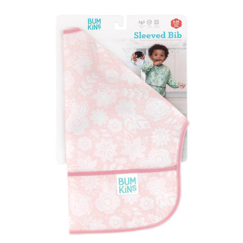 Bumkins Sleeved Bib: Lace is shown folded in its packaging.