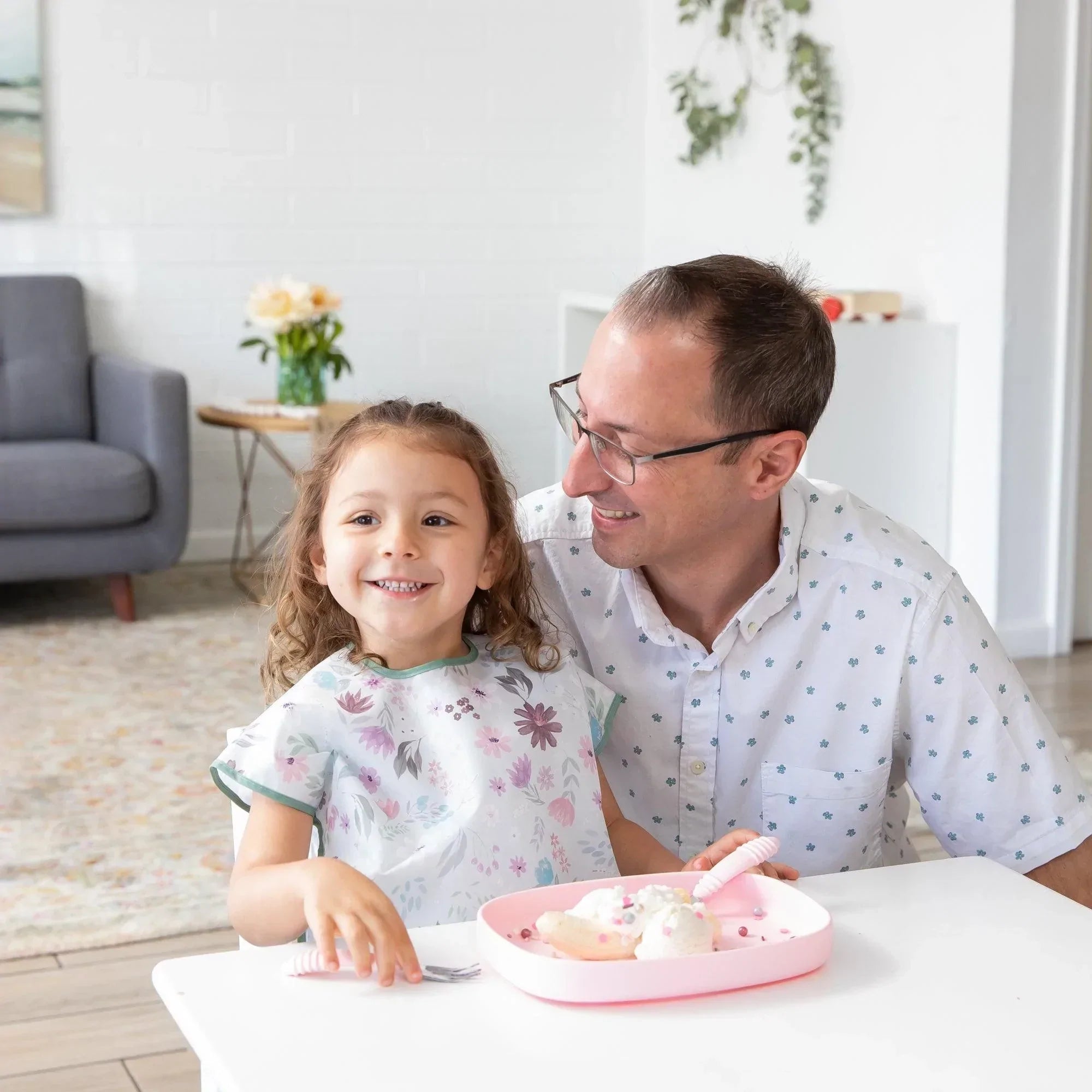 Junior Bib: Floral - Bumkins