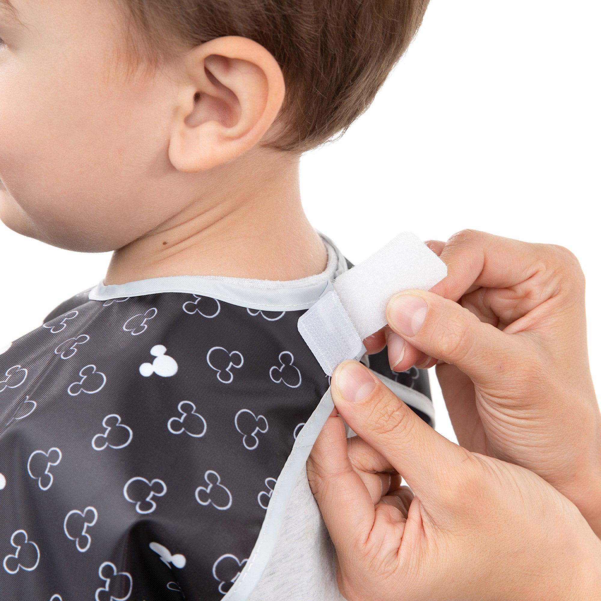 Junior Bib: Mickey Mouse Icon Black + White - Bumkins