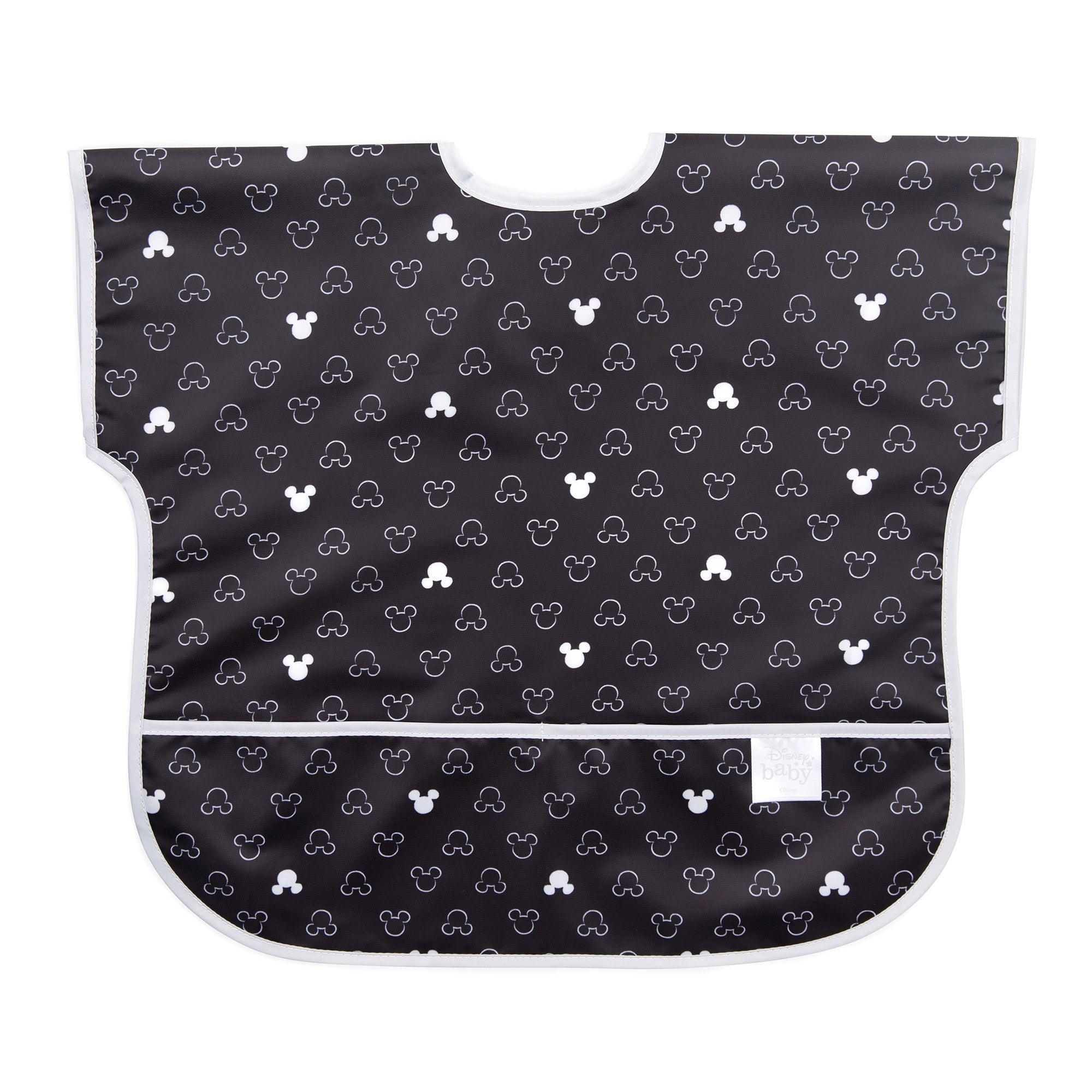 Junior Bib: Mickey Mouse Icon Black + White - Bumkins