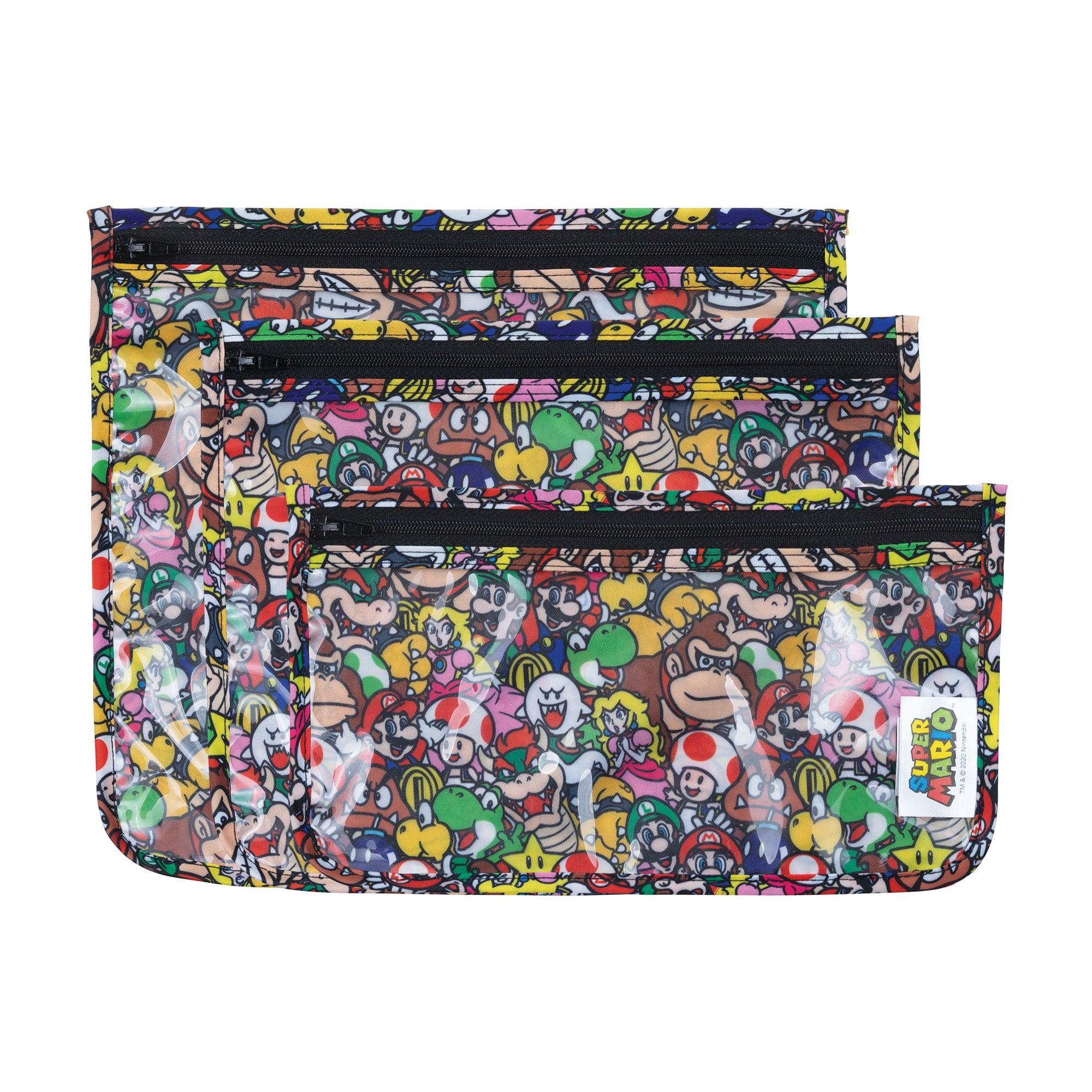 Clear Travel Bag 3-Pack: Super Mario™ Mashup - Bumkins