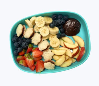 Kids Charcuterie Plate with Homemade "Nutella" Dip for 1 year + - Bumkins