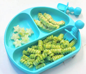 Green Goodness! Easy Pea Pesto Pasta & 1 Bowl Zucchini Fritters with Spinach - Bumkins